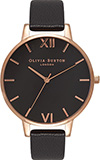 Olivia Burton Big Dial Black and Rose Gold Watch Olivia Burton Big Dial Black and Rose Gold Watch