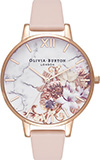 Olivia Burton Marble Floral Nude Peach & Rose Gold Watch Olivia Burton Marble Floral Nude Peach & Rose Gold Watch