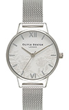 Olivia Burton Lace Detail Silver Mesh Watch Olivia Burton Lace Detail Silver Mesh Watch