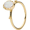 Pandora 14ct Gold White Opal Cabachon Ring