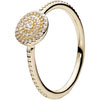 PANDORA 14ct Gold Radiant Elegance Feature Ring PANDORA 14ct Gold Radiant Elegance Feature Ring