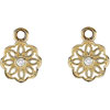 Pandora 14ct Gold Compose Earrings with Diamond (NEW)