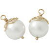 (RETIRED) Pandora 14ct Gold Compose Earring Pendant Pearl