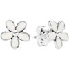 PANDORA Daisy White Enamel Stud Earrings PANDORA Daisy White Enamel Stud Earrings