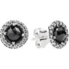 PANDORA Black Spinel Cocktail Stud Earrings PANDORA Black Spinel Cocktail Stud Earrings