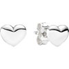 PANDORA Silver Solid Heart Stud Earrings PANDORA Silver Solid Heart Stud Earrings