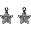 (RETIRING SOON) Ox Silver and Gold Earrings Stars Diamonds