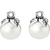Pandora Silver Compose Pearl Earrings