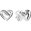 PANDORA Ribbons Of Love Stud Earrings PANDORA Ribbons Of Love Stud Earrings