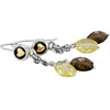 (RETIRED) PANDORA Silver and 14ct Gold Hook Earrings quartz (RETIRED) PANDORA Silver and 14ct Gold Hook Earrings quartz