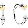 PANDORA Two Hearts Hoop Earrings (NEW) PANDORA Two Hearts Hoop Earrings (NEW)
