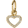 Pandora 14ct Gold Compose Valentine Pendant Heart Diamonds Pandora 14ct Gold Compose Valentine Pendant Heart Diamonds