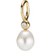 Pandora 14ct Gold Compose Pendant Diamond and Pearl (NEW)