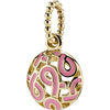 (RETIRED) 14ct Gold Compose Pendant Filigree Pink Enamel (RETIRED) 14ct Gold Compose Pendant Filigree Pink Enamel