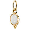 Pandora 14ct Gold Compose Pendant with White Opal