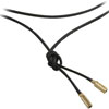 (RETIRED) PANDORA Black Leather String With 14ct Gold Ends (RETIRED) PANDORA Black Leather String With 14ct Gold Ends