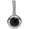 (RETIRED) PANDORA Silver Compose Pendant Black Onyx (RETIRED) PANDORA Silver Compose Pendant Black Onyx