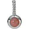 (RETIRED) PANDORA Silver Compose Pendant Pink Opal (RETIRED) PANDORA Silver Compose Pendant Pink Opal