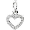 PANDORA Silver Compose Open Heart Pendant PANDORA Silver Compose Open Heart Pendant