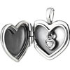 PANDORA Silver Heart Locket Necklace PANDORA Silver Heart Locket Necklace
