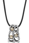 (RETIRED) PANDORA Silver and 14ct Gold Pendant Diamonds (RETIRED) PANDORA Silver and 14ct Gold Pendant Diamonds