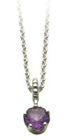 (RETIRED) PANDORA Silver Pendant Amethyst (RETIRED) PANDORA Silver Pendant Amethyst