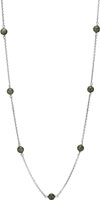 (RETIRED) PANDORA Silver Necklace with Nephrite Jade (RETIRED) PANDORA Silver Necklace with Nephrite Jade