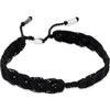 Pandora Macrame Bracelet Black with Sterling Silver (NEW)