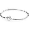 PANDORA Silver Bracelet with Zodiac Round Clasp PANDORA Silver Bracelet with Zodiac Round Clasp