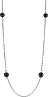 (RETIRED) Oxidised Sterling Silver Amethyst Necklace 70cm (RETIRED) Oxidised Sterling Silver Amethyst Necklace 70cm