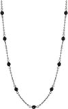 (RETIRED) Oxidised Sterling Silver Onyx Necklace 70cm (RETIRED) Oxidised Sterling Silver Onyx Necklace 70cm