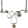 (RETIRED) PANDORA Silver and 14ct Pendant with Smokey Quartz (RETIRED) PANDORA Silver and 14ct Pendant with Smokey Quartz