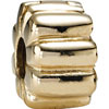(RETIRED) PANDORA Clip Raised Ridges 14ct Gold (RETIRED) PANDORA Clip Raised Ridges 14ct Gold
