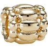 (RETIRED) PANDORA 14ct Gold Bead Raised beads crimped edges (RETIRED) PANDORA 14ct Gold Bead Raised beads crimped edges