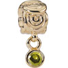 (RETIRED) PANDORA 14ct Gold Bead Circles with Green CZ (RETIRED) PANDORA 14ct Gold Bead Circles with Green CZ