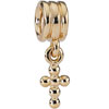 (RETIRED) PANDORA 14ct Gold Bead Drop Cross (RETIRED) PANDORA 14ct Gold Bead Drop Cross