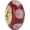 (RETIRED) Murano Glass Mystic Bead with 14ct Gold - Red (RETIRED) Murano Glass Mystic Bead with 14ct Gold - Red