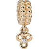(RETIRED) PANDORA 14ct Gold Bead with hanging Diamond (RETIRED) PANDORA 14ct Gold Bead with hanging Diamond
