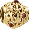 (RETIRED) PANDORA 14ct Bead Classic with Rhodolite (RETIRED) PANDORA 14ct Bead Classic with Rhodolite