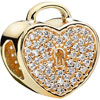 PANDORA 14ct Gold Heart Lock Charm PANDORA 14ct Gold Heart Lock Charm