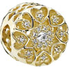 PANDORA 14ct Gold Hearts of Gold Openwork Charm PANDORA 14ct Gold Hearts of Gold Openwork Charm