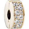 PANDORA 14ct Gold Shining Elegance Spacer Clip PANDORA 14ct Gold Shining Elegance Spacer Clip