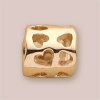 14ct Gold Bead Love Hearts