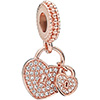 PANDORA Rose Love Locks Hanging Charm (NEW) PANDORA Rose Love Locks Hanging Charm (NEW)