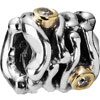 (RETIRED) PANDORA Silver and 14ct Gold Bead with Diamonds (RETIRED) PANDORA Silver and 14ct Gold Bead with Diamonds
