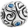 (RETIRED) Oversize Silver Bead with Synthetic Spinel (RETIRED) Oversize Silver Bead with Synthetic Spinel