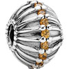 (RETIRED) Oversize Silver Bead with Honey Cubic Zirconia (RETIRED) Oversize Silver Bead with Honey Cubic Zirconia