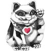 PANDORA Lucky Cat with Pink Enamel Bead PANDORA Lucky Cat with Pink Enamel Bead