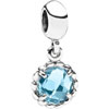 Pandora Cool Breeze Blue Topaz Charm