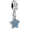 Pandora Hanging Blue Pave Star Charm